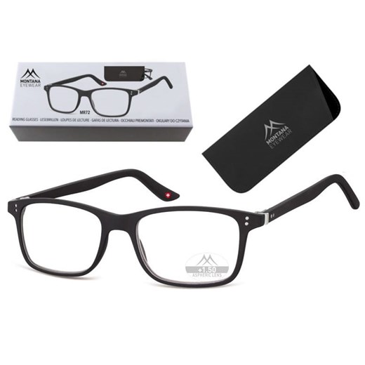 Asferyczne Okulary do Czytania Montana MR72 moc: +3 - id: 6052 - marki Montana - 185963704 Asferyczne Okulary do Czytania Montana MR72 moc: +3 ze sklepu Stylion w kategorii Okulary przeciwsłoneczne męskie - zdjęcie 185963704