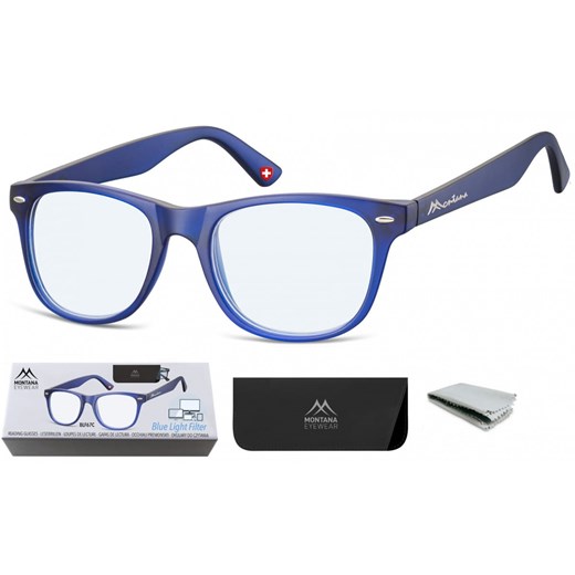 Okulary z filtrem do Komputera i Czytania moc: +1.00 Plusy z Antyrefleksem Montana BLFBOX67C ze sklepu Stylion w kategorii Okulary przeciwsłoneczne damskie - zdjęcie 185963862