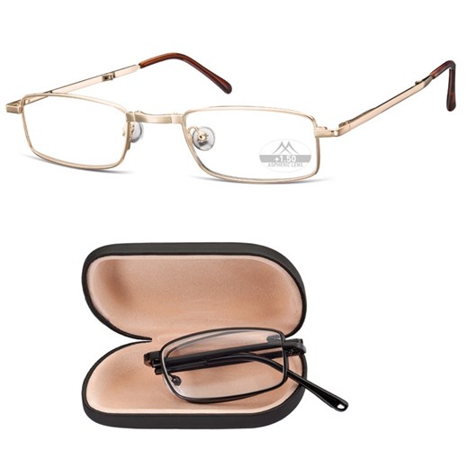 Składane Asferyczne Okulary do Czytania moc: +3.5 Montana RF25 ze sklepu Stylion w kategorii Okulary korekcyjne damskie - zdjęcie 185963922