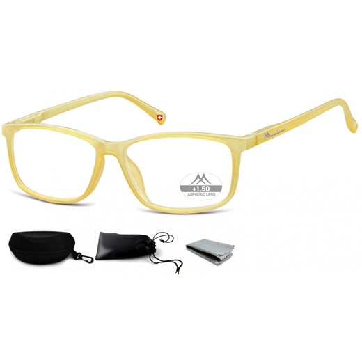 Asferyczne Okulary do Czytania moc: +3 Montana Plusy MR62C ze sklepu Stylion w kategorii Okulary przeciwsłoneczne damskie - zdjęcie 185964073