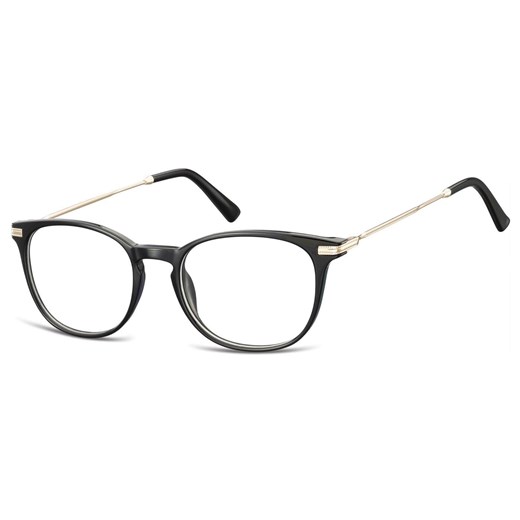 Okulary zerówki korekcyjne owalne AC3 czarno-złote - id: 6502 - marki Sunoptic - 185964103 Okulary zerówki korekcyjne owalne AC3 czarno-złote ze sklepu Stylion w kategorii Okulary przeciwsłoneczne męskie - zdjęcie 185964103
