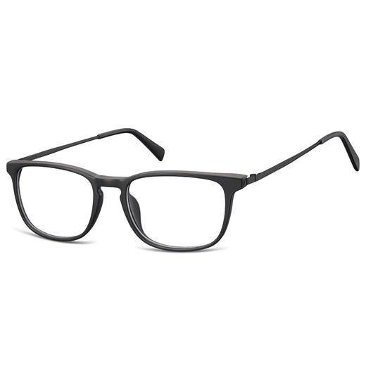 Okulary zerówki korekcyjne Nerd Prostokątne AC7G czarne ze sklepu Stylion w kategorii Okulary korekcyjne damskie - zdjęcie 185964114