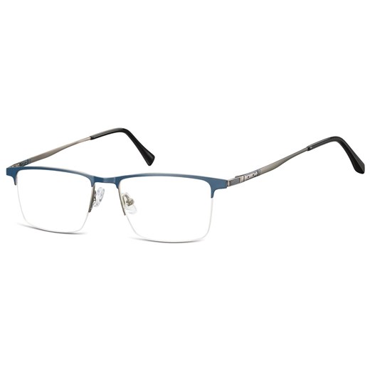 Okulary zerówki korekcyjne Prostokątne Żyłkowe 908B granatowo-grafitowe ze sklepu Stylion w kategorii Okulary korekcyjne damskie - zdjęcie 185964133