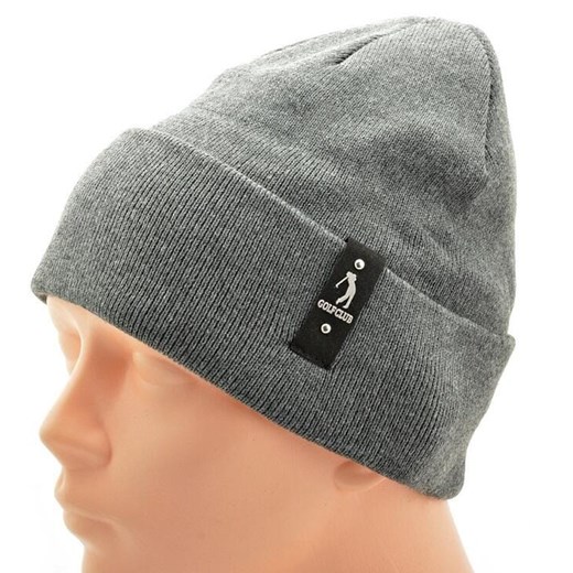 Ciepła męska czapka zimowa kolor szary ST-521B ze sklepu Stylion w kategorii Okulary przeciwsłoneczne damskie - zdjęcie 185964142
