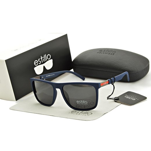 Przeciwsłoneczne męskie okulary z polaryzacją EST-407-10 Estillo ze sklepu Stylion w kategorii Okulary przeciwsłoneczne męskie - zdjęcie 185964171
