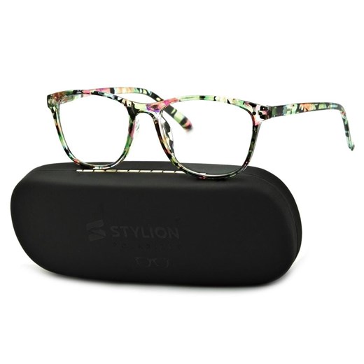 Damskie Okulary do Czytania moc: +1,5 w kwiatki ST312 ze sklepu Stylion w kategorii Okulary przeciwsłoneczne męskie - zdjęcie 185964242