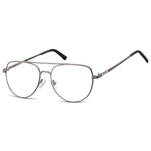 Okulary oprawki korekcyjne pilotki zerówki Sunoptic 889C grafitowy + srebrny ze sklepu Stylion w kategorii Okulary korekcyjne damskie - zdjęcie 185964342