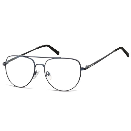 Okulary oprawki korekcyjne pilotki zerówki Sunoptic 889D granatowy + srebrny ze sklepu Stylion w kategorii Okulary korekcyjne damskie - zdjęcie 185964343