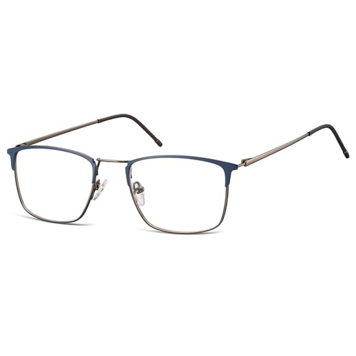 Oprawki korekcyjne zerówki okulary męskie prostokątne 893B grafitowy + granatowy ze sklepu Stylion w kategorii Okulary korekcyjne męskie - zdjęcie 185964352