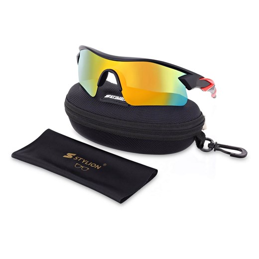 Sportowe okulary przeciwsłoneczne z polaryzacją i filtrem UV400 STZ-DR-27A ze sklepu Stylion w kategorii Okulary przeciwsłoneczne damskie - zdjęcie 185964453