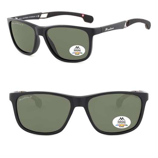 Męskie okulary przeciwsłoneczne z filtrem UV400 i polaryzacją SP315B black/green ze sklepu Stylion w kategorii Okulary przeciwsłoneczne męskie - zdjęcie 185964463