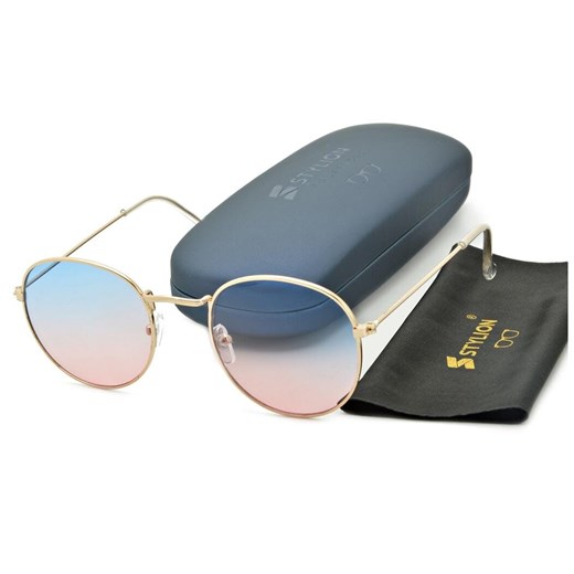 Okulary przeciwsłoneczne lenonki barwione UV STR-511 ze sklepu Stylion w kategorii Okulary przeciwsłoneczne damskie - zdjęcie 185964501