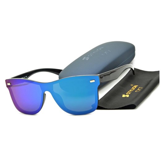 Męskie okulary przeciwsłoneczne pełne lustrzanki STR-1570-11 - id: 7355 - marki Stylion - 185964503 Męskie okulary przeciwsłoneczne pełne lustrzanki STR-1570-11 ze sklepu Stylion w kategorii Okulary przeciwsłoneczne męskie - zdjęcie 185964503