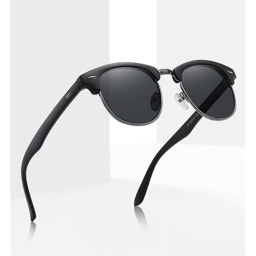 Okulary przeciwsłoneczne półramki z polaryzacją Unisex POL-5060B ze sklepu Stylion w kategorii Okulary przeciwsłoneczne damskie - zdjęcie 185964532