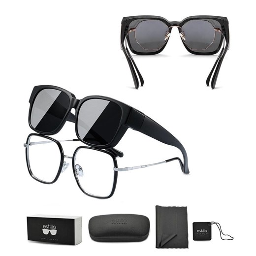Okulary FIT OVER Nakładane na Korekcyjne przeciwsłoneczne z polaryzacją EST-203-1M ze sklepu Stylion w kategorii Okulary przeciwsłoneczne męskie - zdjęcie 185964581