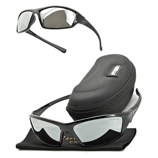 Męskie sportowe okulary lustrzane przeciwsłoneczne z polaryzacją SPD122LC ze sklepu Stylion w kategorii Okulary przeciwsłoneczne męskie - zdjęcie 185964602