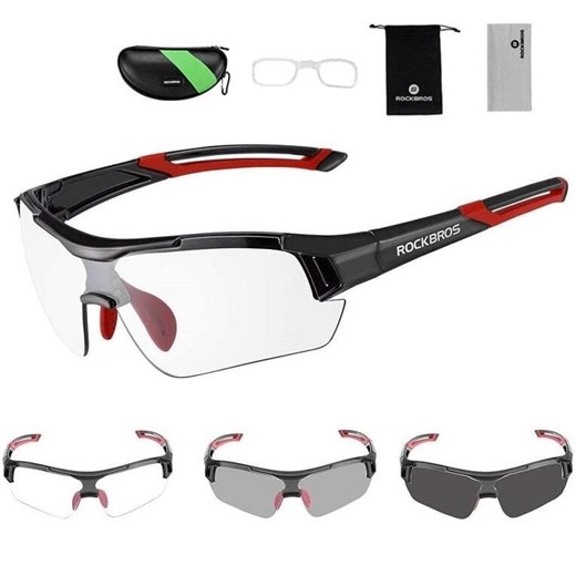 Okulary sportowe przeciwsłoneczne z fotochromem i wkładką korekcyjną ROCKBROS 10112 ze sklepu Stylion w kategorii Okulary przeciwsłoneczne męskie - zdjęcie 185964632