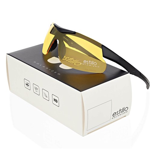 Rozjaśniające okulary sportowe do jazdy nocą polaryzacyjne EST-412Y Estillo ze sklepu Stylion w kategorii Okulary zerówki męskie - zdjęcie 185964693