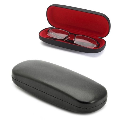 Etui na okulary czarno czerwone w twardej obudowie SQ75-RED ze sklepu Stylion w kategorii Etui - zdjęcie 185964741