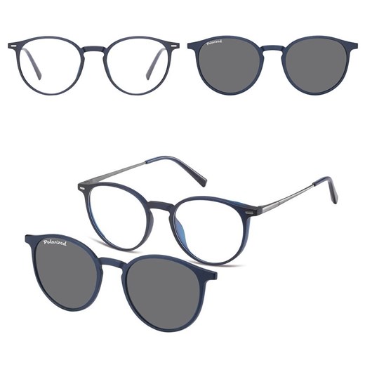 Okulary Lenonki pod korekcję z polaryzacyjną Nakładką przeciwsłoneczną na magnes CLIP-TRC-195C-1 ze sklepu Stylion w kategorii Zegarki - zdjęcie 185964750