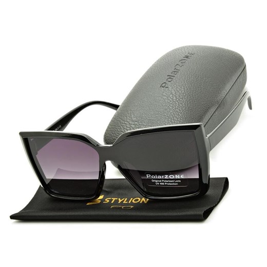 Damskie kocie okulary przeciwsłoneczne polaryzacyjne POL-952 ze sklepu Stylion w kategorii Okulary przeciwsłoneczne damskie - zdjęcie 185964752