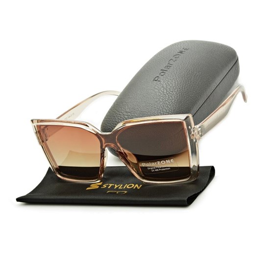 Damskie kocie okulary przeciwsłoneczne polaryzacyjne POL-952A ze sklepu Stylion w kategorii Okulary przeciwsłoneczne damskie - zdjęcie 185964753