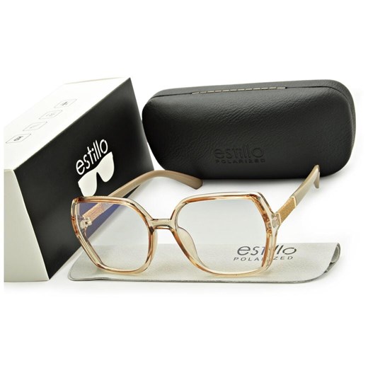 Damskie okulary zerówki do komputera BLF filtr EST-116K-15 Estillo ze sklepu Stylion w kategorii Okulary zerówki damskie - zdjęcie 185964770