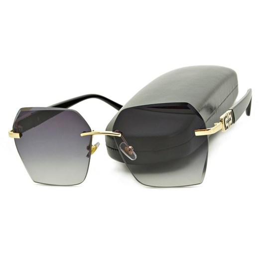 Damskie duże okulary przeciwsłoneczne cieniowane z filtrem UV400 STL17 ze sklepu Stylion w kategorii Okulary przeciwsłoneczne damskie - zdjęcie 185964780