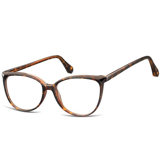 Damskie okulary optyczne zerówki kocie oczy Sunoptic CP116A panterka ze sklepu Stylion w kategorii Okulary korekcyjne damskie - zdjęcie 185964902