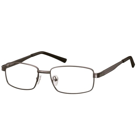 Męskie Oprawki korekcyjne zerówki okulary metalowe 639 grafitowe ze sklepu Stylion w kategorii Oprawki do okularów męskich - zdjęcie 185964943