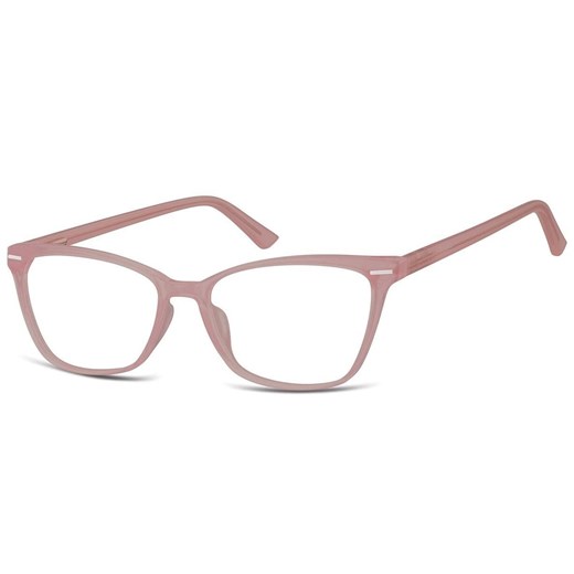 Damskie okulary optyczne zerówki kocie oczy Sunoptic CP118E mleczny różowy ze sklepu Stylion w kategorii Okulary korekcyjne damskie - zdjęcie 185964984