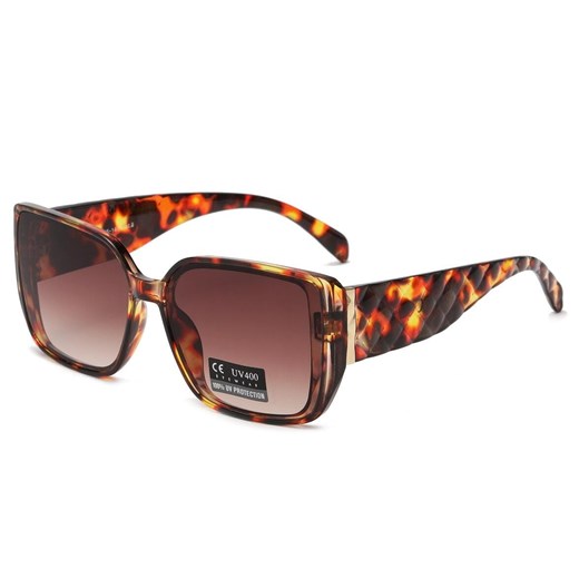 Damskie okulary przeciwsłoneczne z filtrem UV400 Panterkowe SV102C ze sklepu Stylion w kategorii Okulary przeciwsłoneczne damskie - zdjęcie 185965014