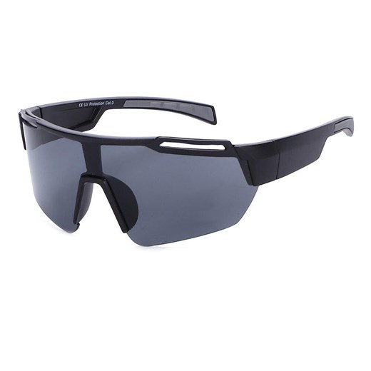 Sportowe okulary przeciwsłoneczne z filtrem UV400 czarne SVM-10 ze sklepu Stylion w kategorii Okulary przeciwsłoneczne damskie - zdjęcie 185965024
