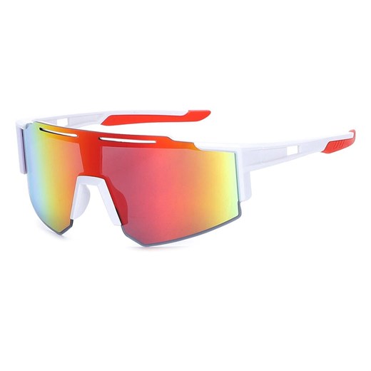 Sportowe okulary przeciwsłoneczne lustrzanki z filtrem UV400 Białe SVM-11E - id: 8131 - marki Stylion - 185965032 Sportowe okulary przeciwsłoneczne lustrzanki z filtrem UV400 Białe SVM-11E ze sklepu Stylion w kategorii Okulary przeciwsłoneczne męskie - zdjęcie 185965032