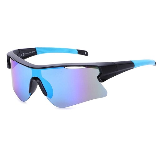 Sportowe okulary przeciwsłoneczne z filtrem UV400 Black/Blue SVM-12E ze sklepu Stylion w kategorii Okulary przeciwsłoneczne męskie - zdjęcie 185965044
