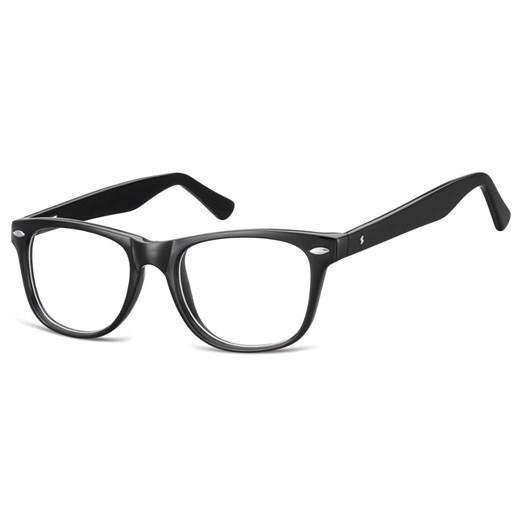 Okulary zerówki korekcyjne oprawki nerdy STAC-15 czarne ze sklepu Stylion w kategorii Oprawki do okularów damskie - zdjęcie 185965062