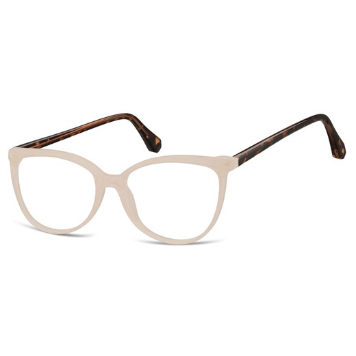 Okulary zerówki Kocie oczy oprawki korekcyjne medium AM67E beżowo-panterkowe ze sklepu Stylion w kategorii Oprawki do okularów damskie - zdjęcie 185965272
