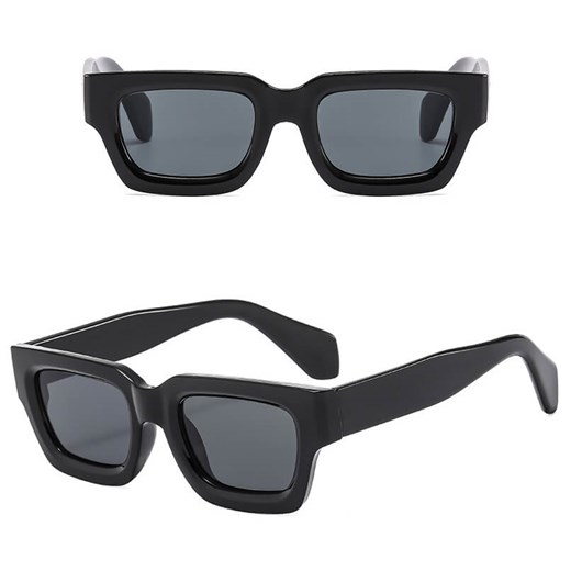 Okulary przeciwsłoneczne z filtrem UV400 STL21 czarne + akcesoria ze sklepu Stylion w kategorii Okulary przeciwsłoneczne damskie - zdjęcie 185965284