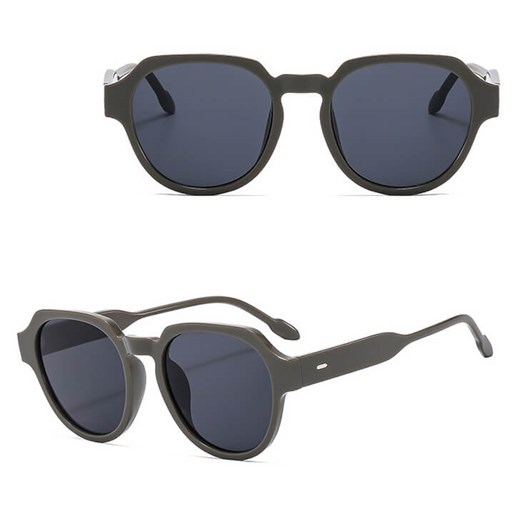 Okulary przeciwsłoneczne z filtrem UV400 STL28B szare + akcesoria ze sklepu Stylion w kategorii Okulary przeciwsłoneczne damskie - zdjęcie 185965303