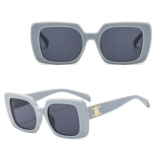Okulary przeciwsłoneczne z filtrem UV400 STL34C szare + akcesoria ze sklepu Stylion w kategorii Okulary przeciwsłoneczne damskie - zdjęcie 185965322