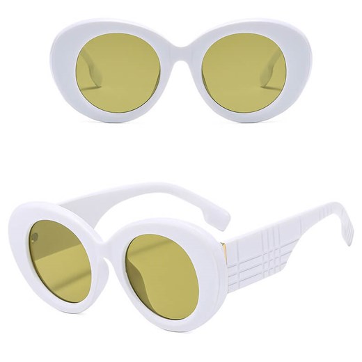 Okulary przeciwsłoneczne z filtrem UV400 STL32E biały/zielony + akcesoria - id: 8577 - marki Stylion - 185965343 Okulary przeciwsłoneczne z filtrem UV400 STL32E biały/zielony + akcesoria ze sklepu Stylion w kategorii Okulary przeciwsłoneczne damskie - zdjęcie 185965343
