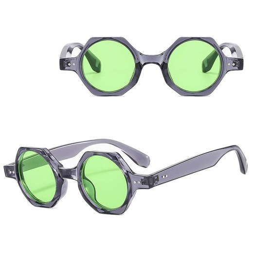 Okulary przeciwsłoneczne z filtrem UV400 STL41D szare transparentne + akcesoria ze sklepu Stylion w kategorii Okulary przeciwsłoneczne damskie - zdjęcie 185965363