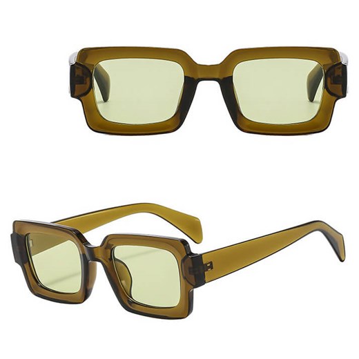 Okulary przeciwsłoneczne z filtrem UV400 STL40D zielone + akcesoria ze sklepu Stylion w kategorii Okulary przeciwsłoneczne damskie - zdjęcie 185965372