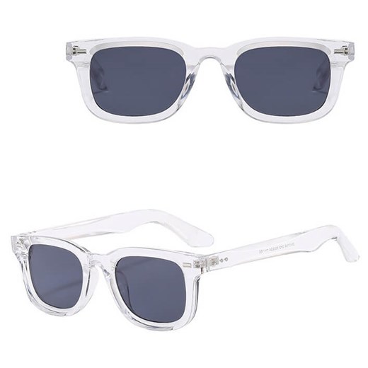 Okulary przeciwsłoneczne z filtrem UV400 STL44B bezbarwne + akcesoria ze sklepu Stylion w kategorii Okulary przeciwsłoneczne damskie - zdjęcie 185965381