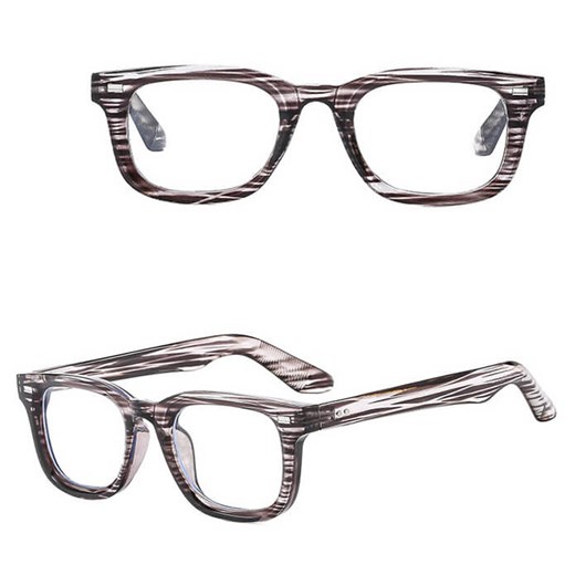 Okulary Nerdy zerówki do komputera z filtrem BLUE LIGHT STL44G zebra transparentne + akcesoria ze sklepu Stylion w kategorii Okulary zerówki damskie - zdjęcie 185965391