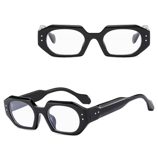 Okulary zerówki do komputera z filtrem BLUE LIGHT STL29E czarne + akcesoria ze sklepu Stylion w kategorii Okulary zerówki damskie - zdjęcie 185965441