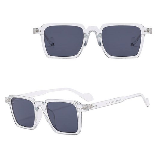 Okulary przeciwsłoneczne z filtrem UV400 STL37C transparentne + akcesoria ze sklepu Stylion w kategorii Okulary przeciwsłoneczne męskie - zdjęcie 185965442