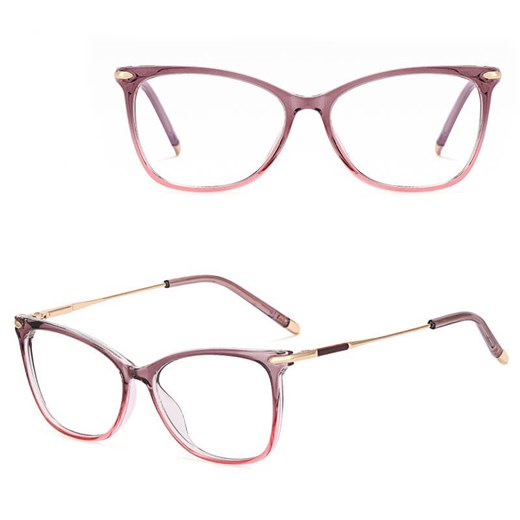 SLIM okulary damskie kocie oczy zerówki do komputera BLUE LIGHT 25151C ze sklepu Stylion w kategorii Okulary zerówki damskie - zdjęcie 185965543