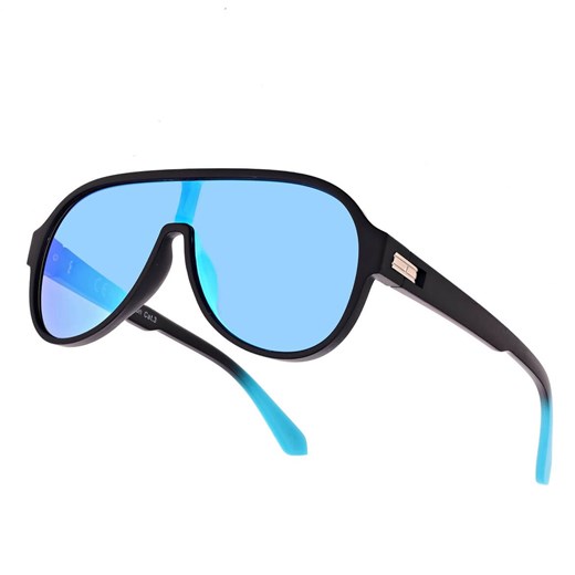 Okulary przeciwsłoneczne Pilotki lustrzane z filtrem UV400 SVM-19A czarne/niebieskie - id: 8885 - marki Stylion - 185965622 Okulary przeciwsłoneczne Pilotki lustrzane z filtrem UV400 SVM-19A czarne/niebieskie ze sklepu Stylion w kategorii Okulary przeciwsłoneczne damskie - zdjęcie 185965622