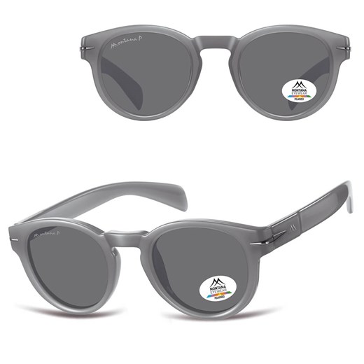 Szare lenonki okulary przeciwsłoneczne z polaryzacją MP188C ze sklepu Stylion w kategorii Okulary przeciwsłoneczne damskie - zdjęcie 185965720